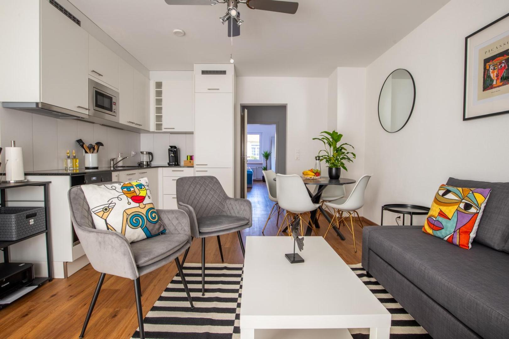 Special Primero Picasso Apartment Basel, Bahnhof Grossbasel 10-Star ภายนอก รูปภาพ